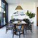Jaz LED 21.88 inch Painted Brass Pendant Ceiling Light